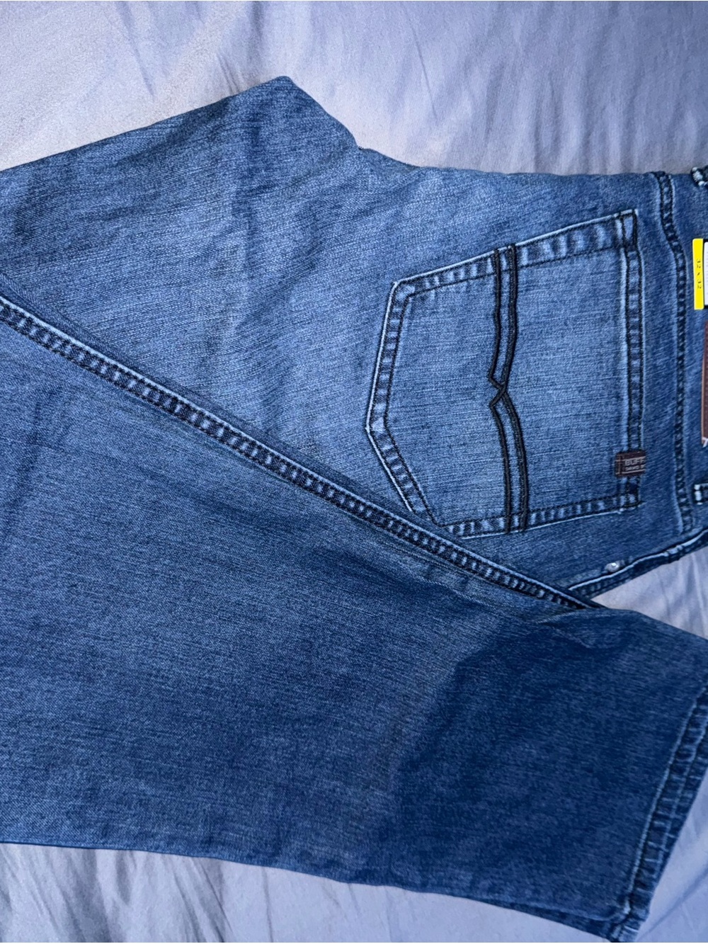 Buffalo David Bitton Men's Dark Blue Slim Straight Jeans